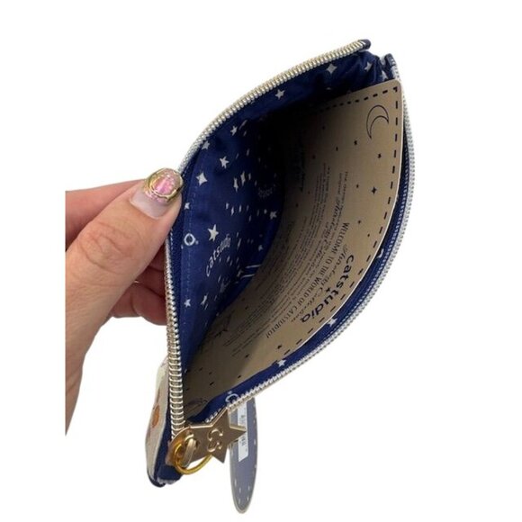 Taurus Zodiac Embroidered Canvas Pouch by Catstudio 8"Wx5.5"H - Picture 5 of 5